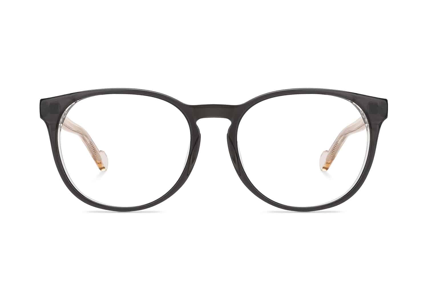 Black Full Rim Round Eyeglasses P133